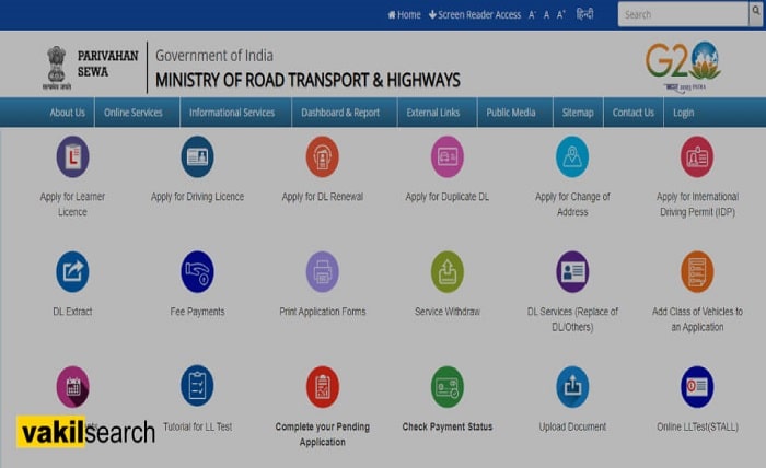 Parivahan Portal