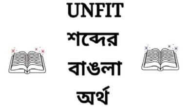 Unfit Meaning in Bengali